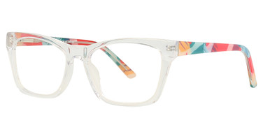 PEACE LOVE Eyeglasses SUNSHINE CRYSTAL / TEAL