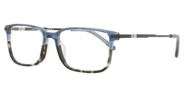 Takumi Eyeglasses TK1233 Crystal Blue & Grey Tortoise / Black/50