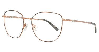 Easyclip Eyeglasses EC643 Dark Brown / Copper/15