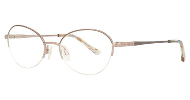 Easyclip Eyeglasses EC660 Pink Gold & Light Brown/10