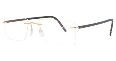 Silhouette Eyeglasses 5567 Chassis rectangle Gold Black/7630