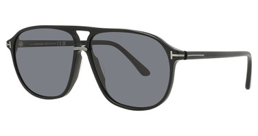 Tom Ford Eyeglasses FT1026-N shiny black / smoke polarized/01D