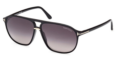 Tom Ford Eyeglasses FT1026 shiny black / gradient smoke/01B