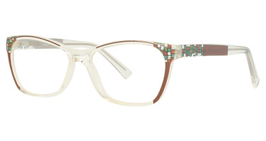 Enhance Eyeglasses 4390 Brown Crystal