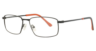 HeadLines Eyeglasses HL-1536 MATT BLACK/ORANGE/C1