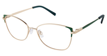 Superflex Eyeglasses SF-631 EMERALD GOLD/S216