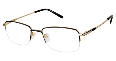Cruz Eyeglasses I-895 Black/Gold/BLACK/GOLD