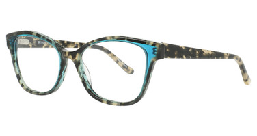Cinzia Eyeglasses CIN-5156 Ivory Tortoise / Teal/3