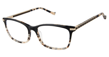 Tura Eyeglasses R704 black,ivory/BLK