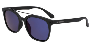 Columbia Eyeglasses C570SP SUN TREK MATTE BLACK/BLUE MIRROR/004