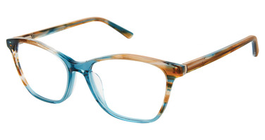 Nicole Miller Eyeglasses HERMITAGE BROWN TEAL/C01