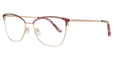 Cote d Azur Eyeglasses CDA-356 Cherry / Rose Gold/3