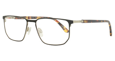 Takumi Eyeglasses TK1232 Satin Black / Shiny Steel & Tortoise/90
