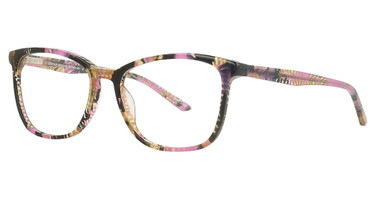 Easyclip Eyeglasses EC686 Transparent & Pink Mix Pattern/80
