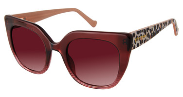 BETSEY JOHNSON Eyeglasses CATCHYA LATER Burgundy/BUR