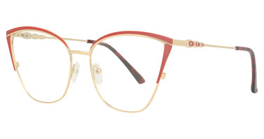 Fiore Optics Eyeglasses VE030 Red Gold/C4