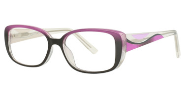 Enhance Eyeglasses 4442 Purple Black Fade