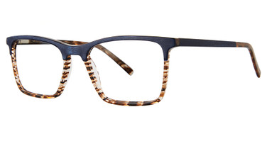 Jhane Barnes Eyeglasses Row of Operations Blue Tort/BL