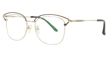 REAGAN & KY Eyeglasses 7459 SILVER/BROWN