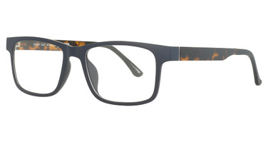 DICAPRIO Eyeglasses DC401 CLIP Blue Tortoise