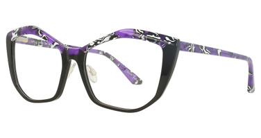 ADIRA Eyeglasses Betsy PURPLE MULTI BLACK