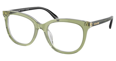 COACH Eyeglasses HC6223U TRANSPARENT GREEN HOPPER/5786