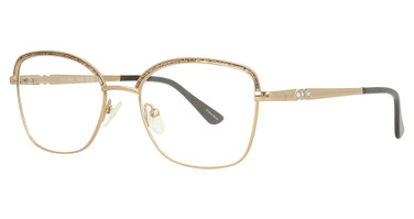 Scott & Zelda Eyeglasses 7496 Gold/Brown