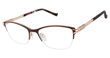 Tura Eyeglasses R705 burgundy/rosegold/BUR