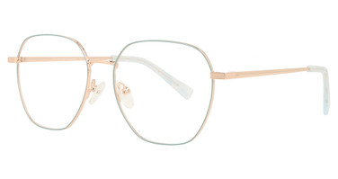 Adin Thomas Eyeglasses AT-600 Seafoam / Rose Gold/1