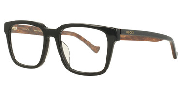Gucci Eyeglasses GG1306OA BLACK-BLACK-TRANSPARENT/001