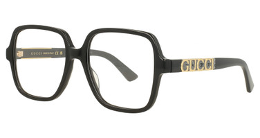 Gucci Eyeglasses GG1193O BLACK-BLACK-TRANSPARENT/001