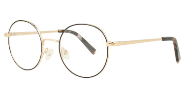 Flower Eyeglasses FLR6037KP Shiny Black/Classic Gold/001