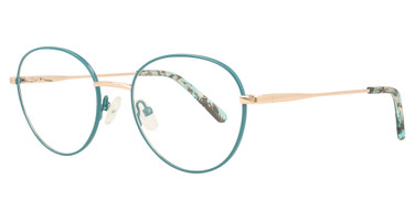 Flower Eyeglasses FLR6055KP Shiny Celadon Blue / Shiny Rose Gold/320