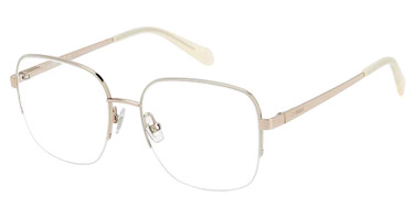 Fossil Eyeglasses FOS 7163/G BRW WHITE/01GD