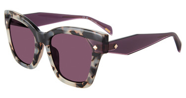 Police Eyeglasses SPLL98M Shiny White/Black Havana 0M65
