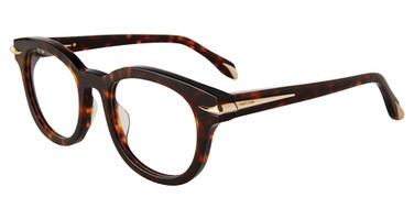 Roberto Cavalli Eyeglasses VRC044M Shiny Brown/Yellow Havana 0743