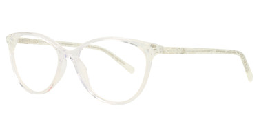 Takumi Eyeglasses TK1283 Crystal & White Print Pattern on Crystal/70