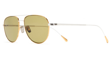 Cutler and Gross Eyeglasses AUSN000256GR GOLD 24 KT/RHODIUM/004