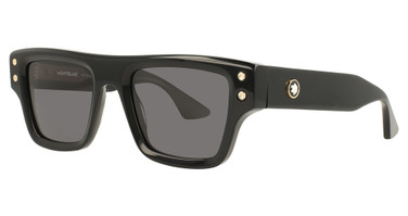 Montblanc Eyeglasses MB0253S BLACK-BLACK-SMOKE/004