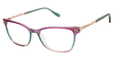 Lulu Guinness Eyeglasses L242 Purple/PUR