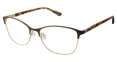 Superflex Eyeglasses SF-647 BROWN GOLD/M202
