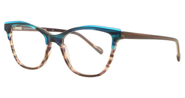 Scott Harris Eyeglasses Scott Harris 888 Turquoise / Cedar/1