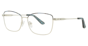 Cote d Azur Eyeglasses CDA-368 Silver / Midnight/1
