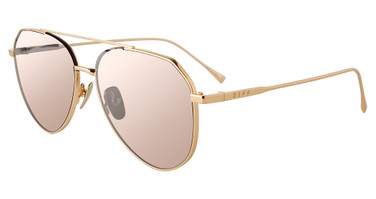 DIFF Eyeglasses DASH XS Gold/Honey Crystal 250N