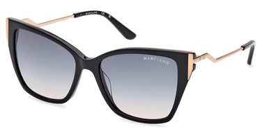 Guess? Eyeglasses GM0833 shiny black / gradient blue/01W