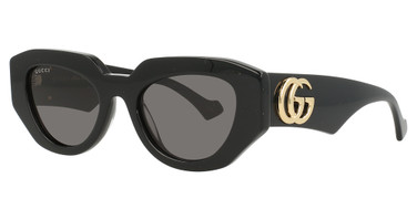 Gucci Eyeglasses GG1421S BLACK-BLACK-GREY/001