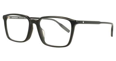 Montblanc Eyeglasses MB0293OA BLACK-BLACK-TRANSPARENT/001