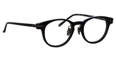 Linda Farrow Eyeglasses LF25LBB BAY BLACK/MATT NICKEL/016
