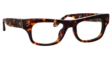 Linda Farrow Eyeglasses LFL1448 FALCK DARKT-SHELL/YELLOW GOLD/CHOCO/005