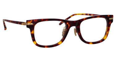 Linda Farrow Eyeglasses LF68LB PORTICO DARKT-SHELL/LIGHT GOLD/002